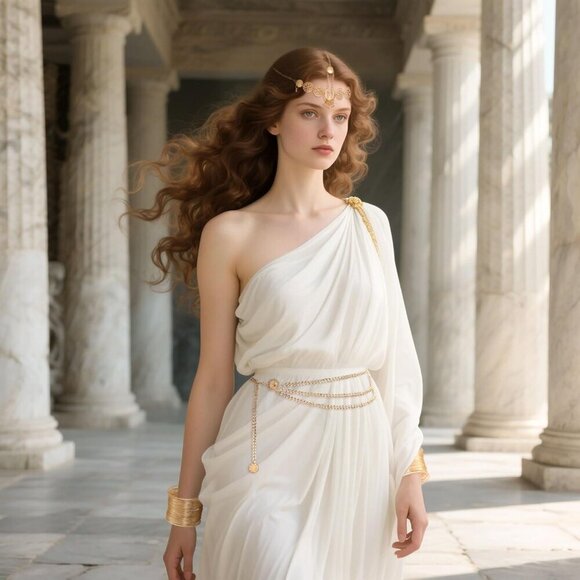 Greek Goddess Costume Accessories Set Leaf Crown Earrings Belt Cosplay Women main image 5